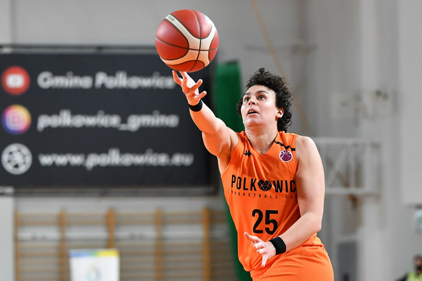 Zawodniczka BC Polkowice Artemis Spanou w meczu 1/8 finału Pucharu Europy koszykarek z BC Nadieżda Orenburg
