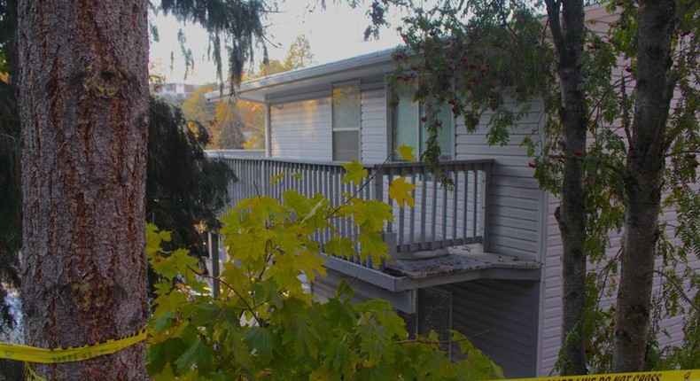 Four University of Idaho students were found dead on November 13 at this three-story home in Moscow, Idaho.Angela Palermo/Idaho Statesman/Tribune News Service via Getty Images