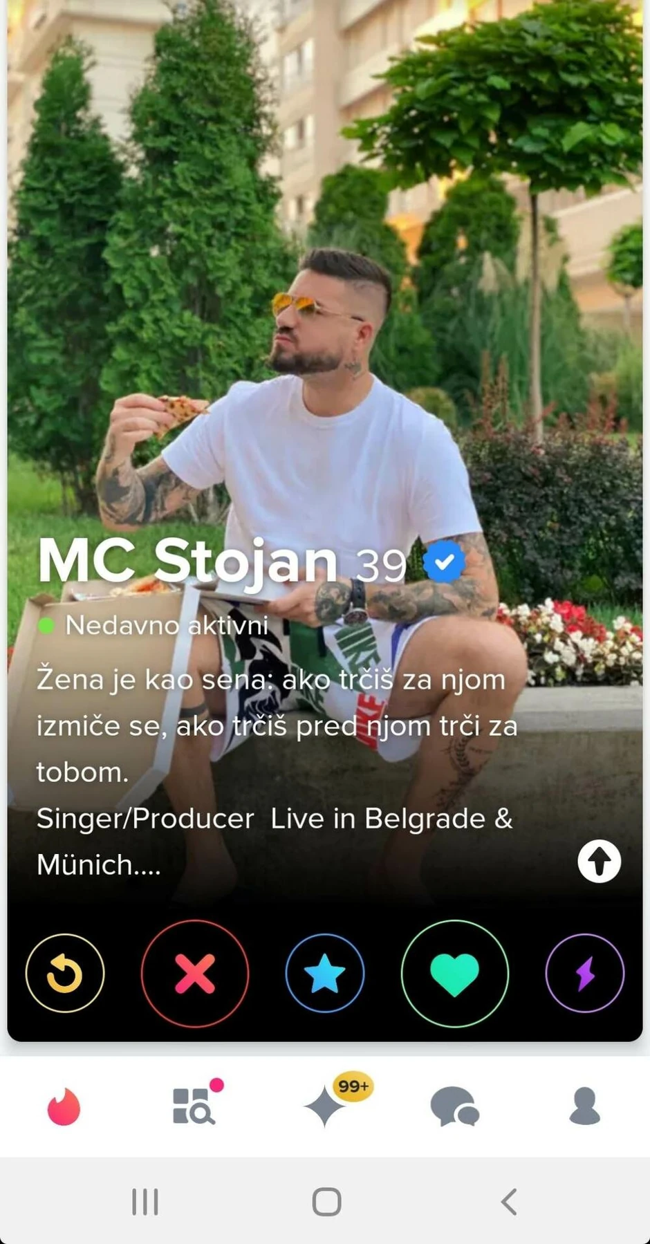 Mc Stojan na Tinderu