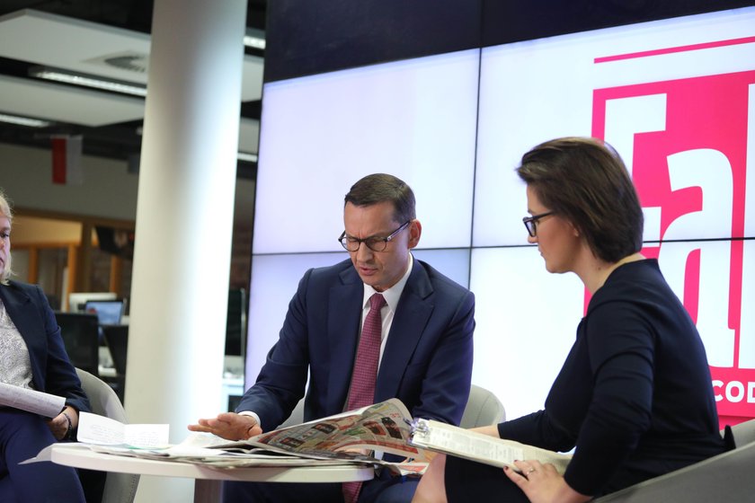 MATEUSZ MORAWIECKI W REDAKCJI FAKT