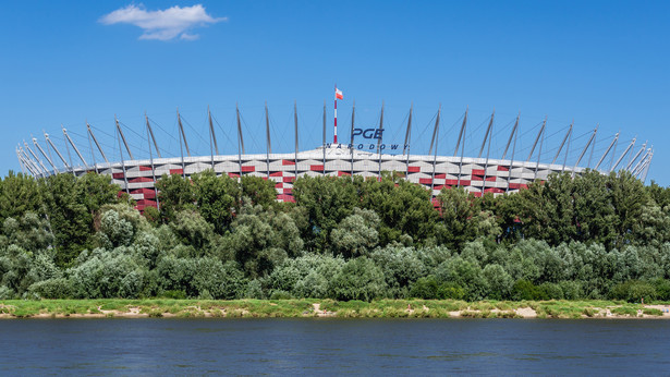 Widok na stadion PGE Nardowy w Warszawie
