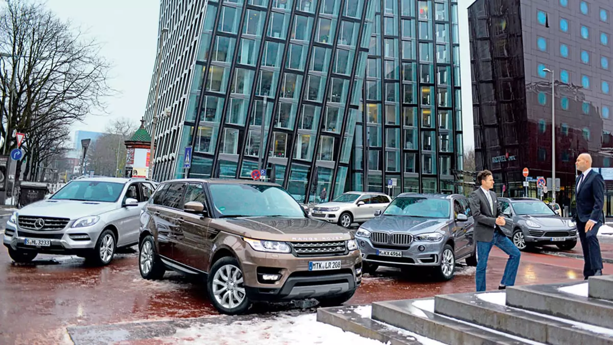 Mercedes ML kontra Range Rover Sport, Volkswagen Touareg i Porsche Cayenne - terenówki dla wymagających