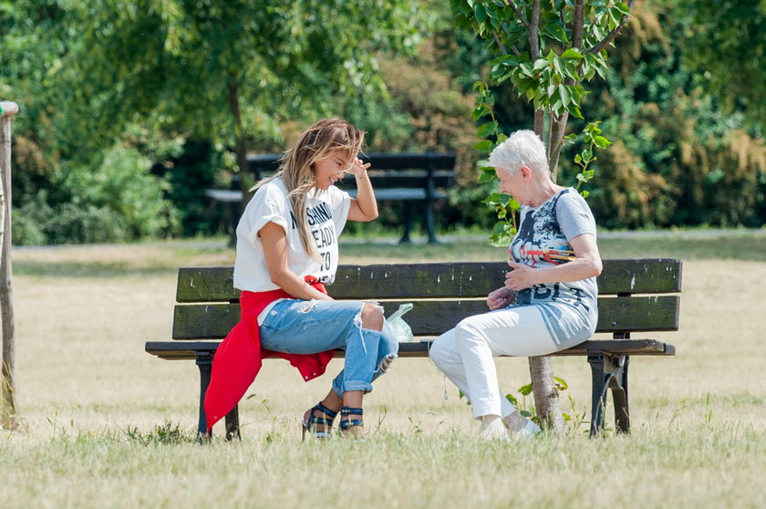 Edyta Górniak z mamą w Opolu