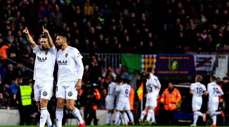 Legyőzte a Barcelonát a spanyol Király Kupán a Valencia CF csapata / Fotó: Norhtfoto