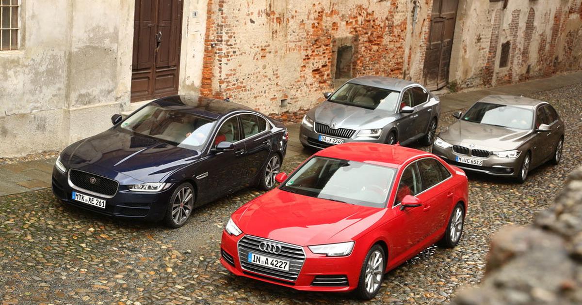 Skoda Superb 2.0 TDI kontra Audi A4 2.0 TDI, Jaguar XE 20d