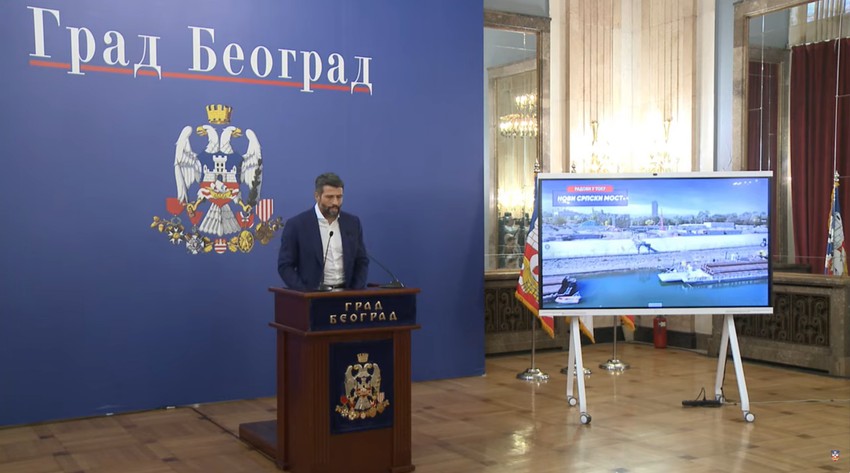 Aleksandar Šapić na današnjoj pres konferenciji 