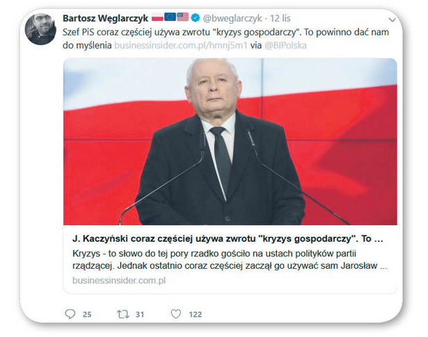 Nadchodzi kryzys? Prezes straszy, premier łagodzi [TWEET TYGODNIA]