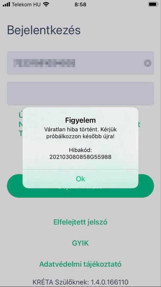 Az első alsós online oktatási napon nem lehetett reggel belépni a Kréta rendszerbe / Fotó: Blikk