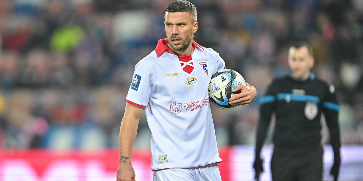 Lukas Podolski jest zły na sytuację w Górniku.