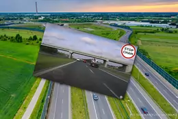 Opona od ciężarówki leżała na środku autostrady. Kierowca Mazdy zobaczył ją w ostatniej chwili [WIDEO]