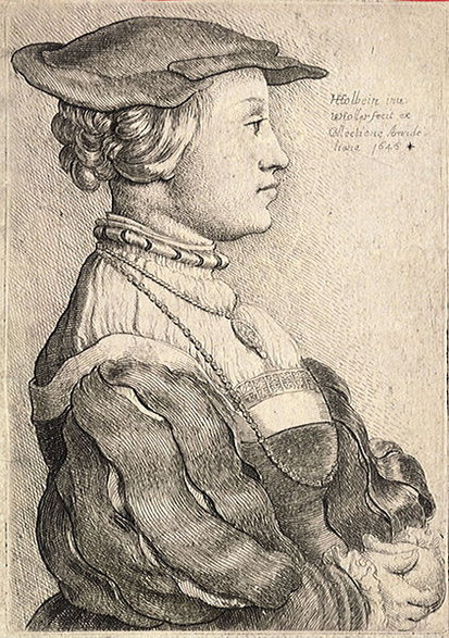 Anna z Kleve (rysunek Wenceslausa Hollara)