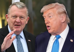 Lars Loke Rasmusen i Donald Tramp