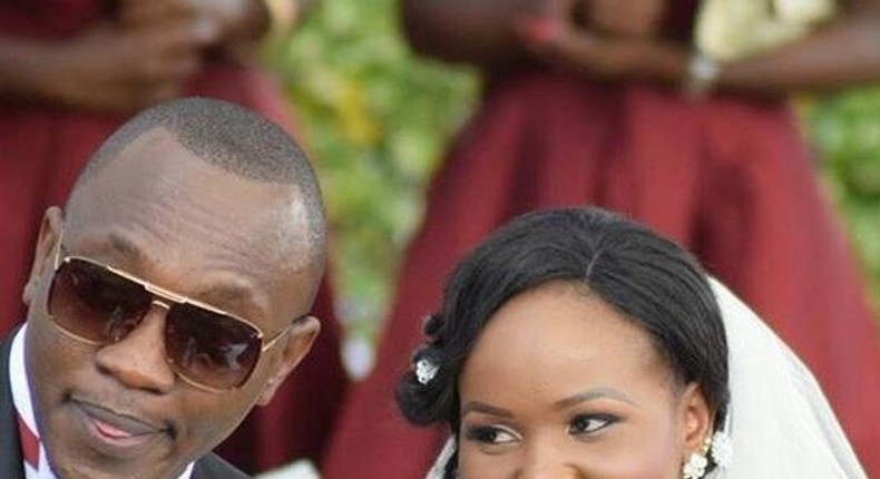 Ken Mijungu and Laureen on their wedding