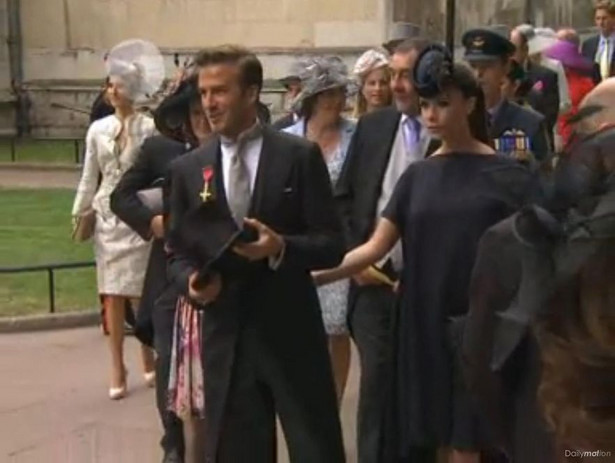 Beckhamowie przybyli na ślub. Zobacz wideo!