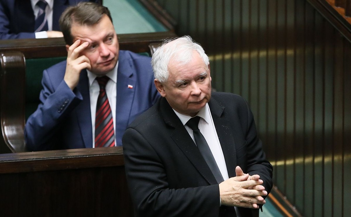 Mariusz Błaszczak i Jarosław Kaczyński