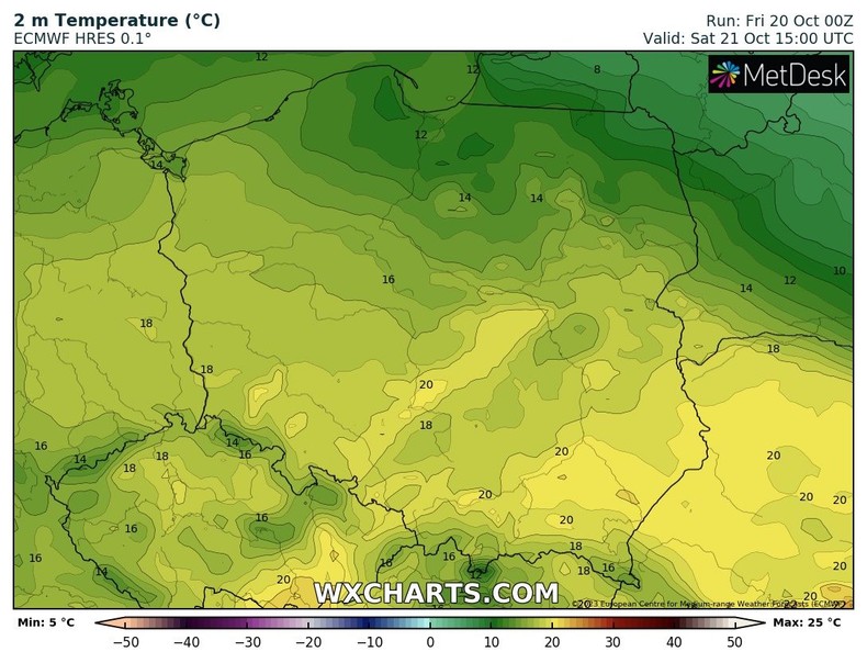 Ogromna różnica temperatury będzie powoli się zmniejszać