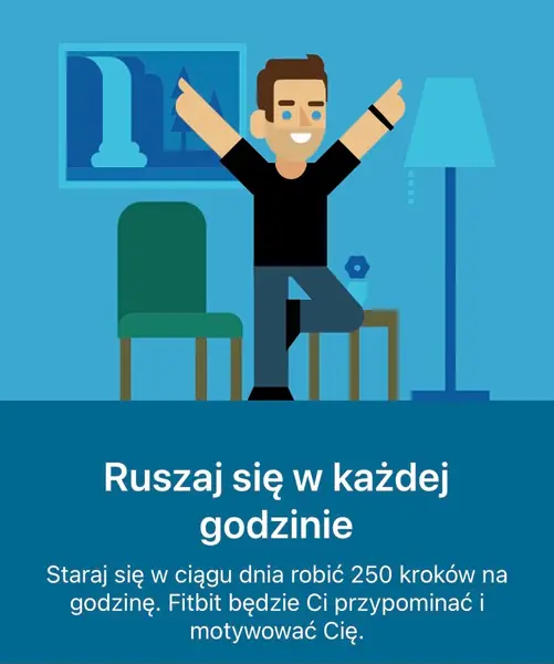 Screeny z aplikacji Fitbit