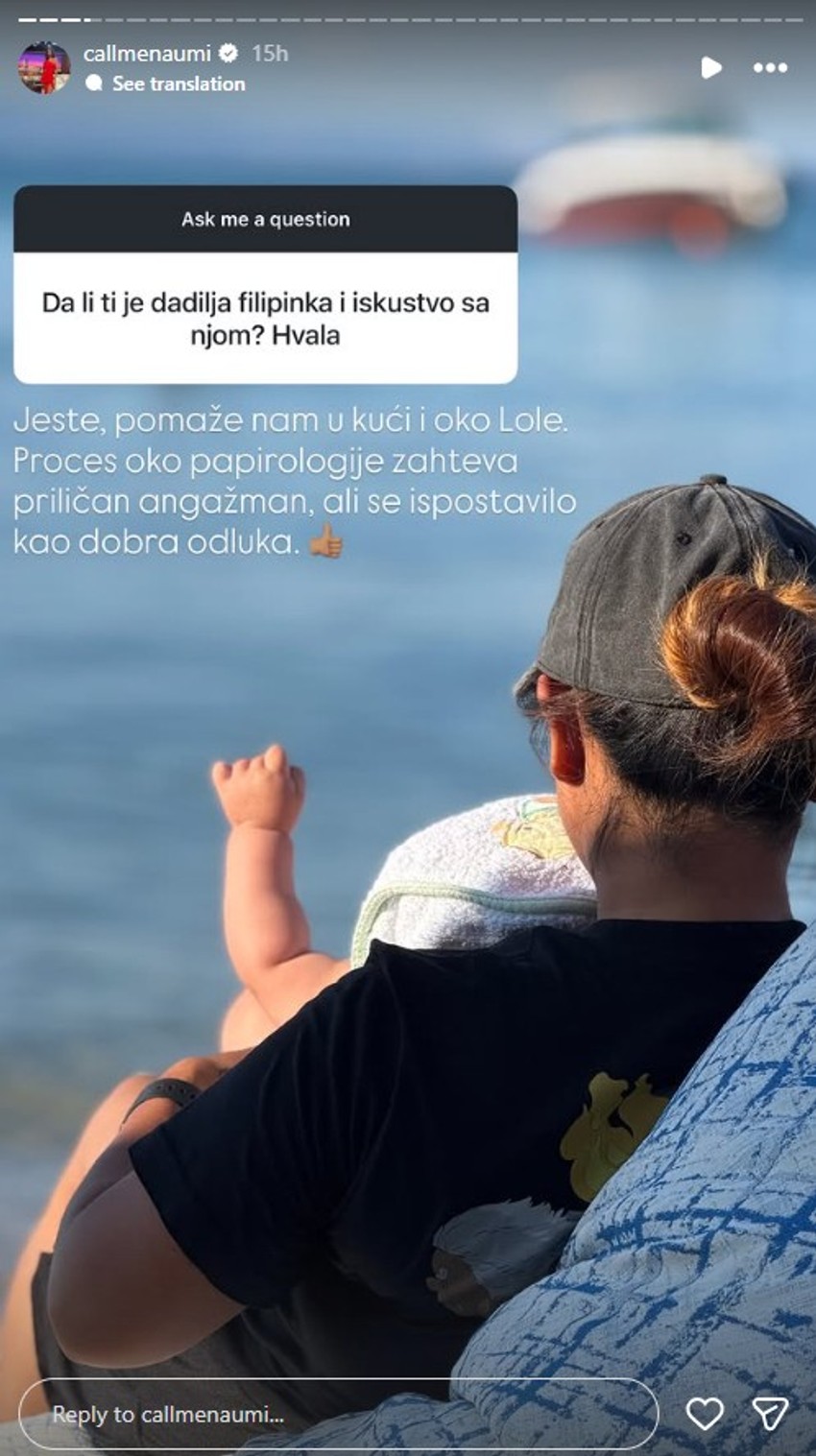 Mina Naumović, objava