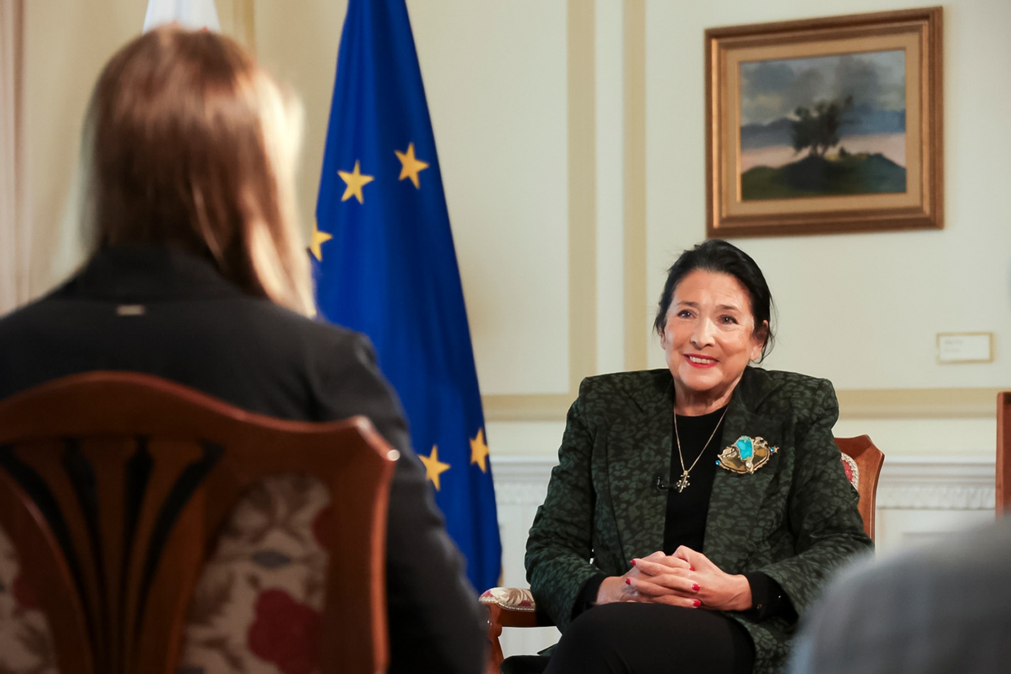 Gruzínska prezidentka Salome Zurabišviliová.