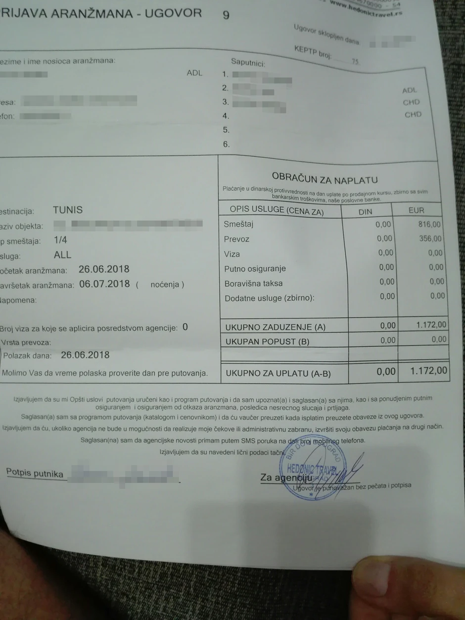 Kalkulacija aranžmana