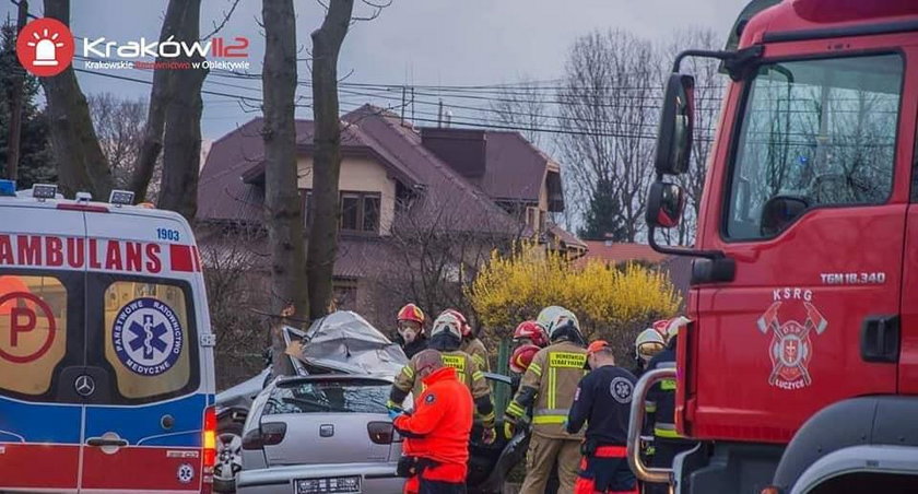 Makabryczny wypadek w Małopolsce. Nie żyje dwoje młodych ludzi