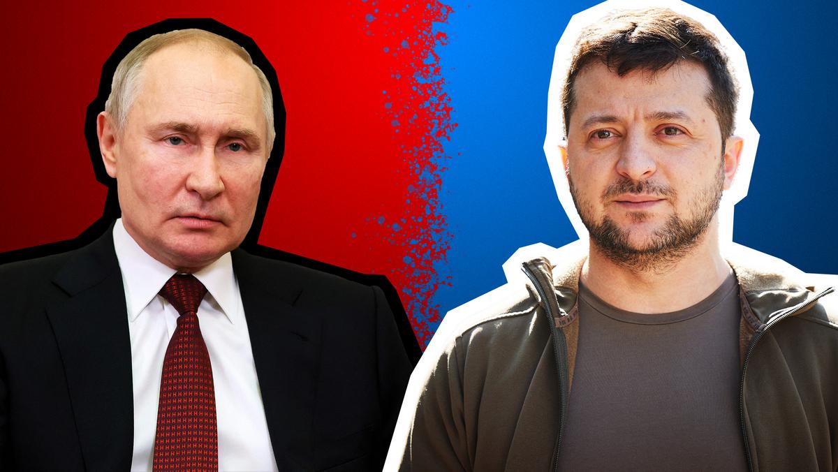 Władimir Putin i Wołodymyr Zełenski