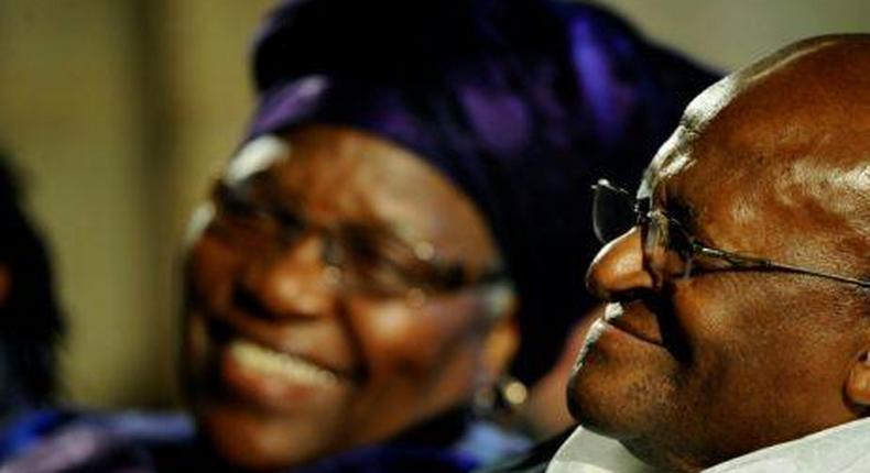 Desmond Tutu and his wife