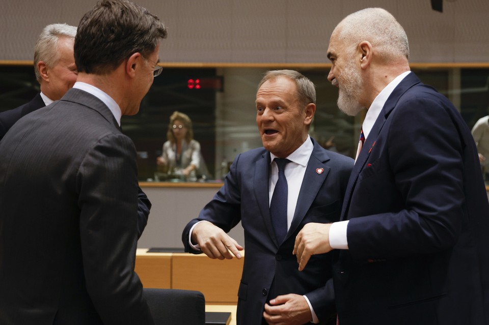 Gitanas Nauseda, Mark Rutte, Donald Tusk i Edi Rama