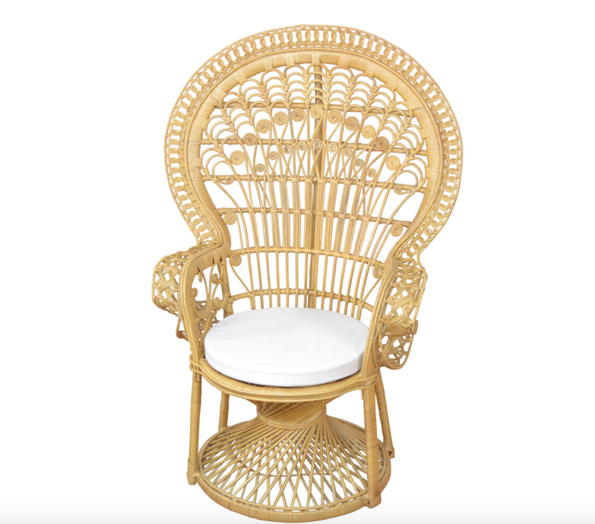 Chaise en rotin avec coussin de Home Afffaire pour CHF 719, ackermann.ch.