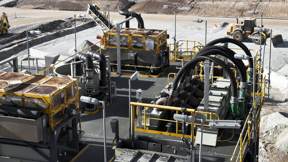 Maszyny w kopalni Litu