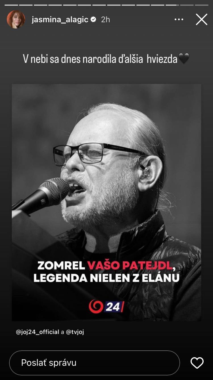 Celebrity smútia za Patejdlom.