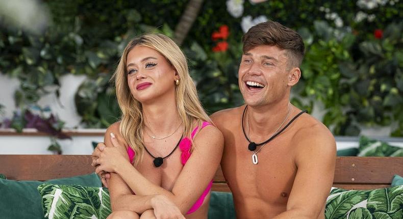 Kaylor and Aaron on Love Island USA season six.Kim Nunneley/Peacock