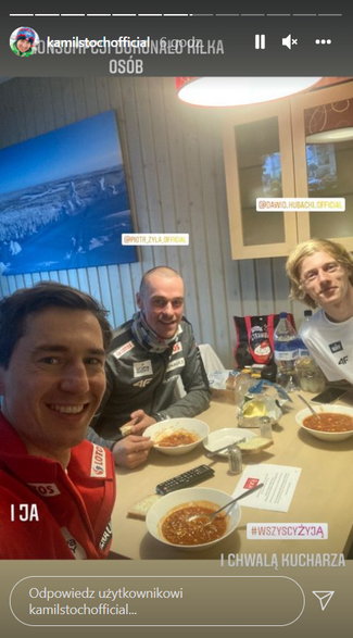 Kamil Stoch pokazał nagranie na Instagramie