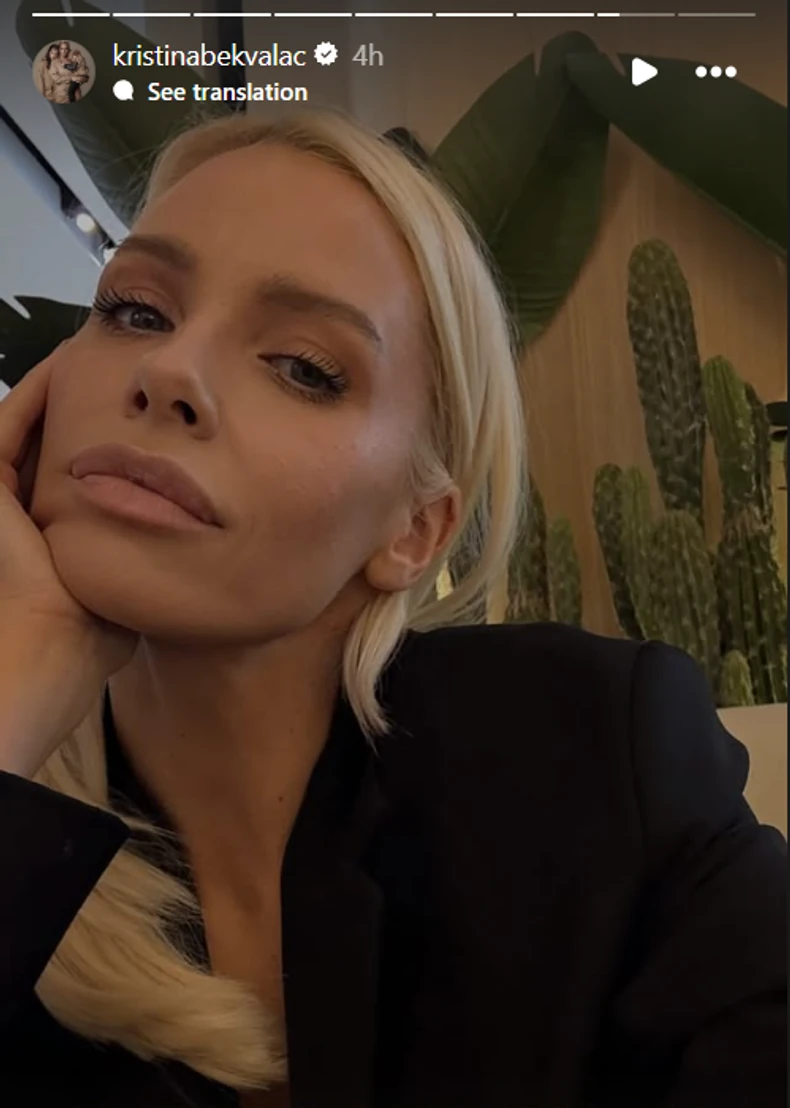 Kristina Bekvalac podelila selfi