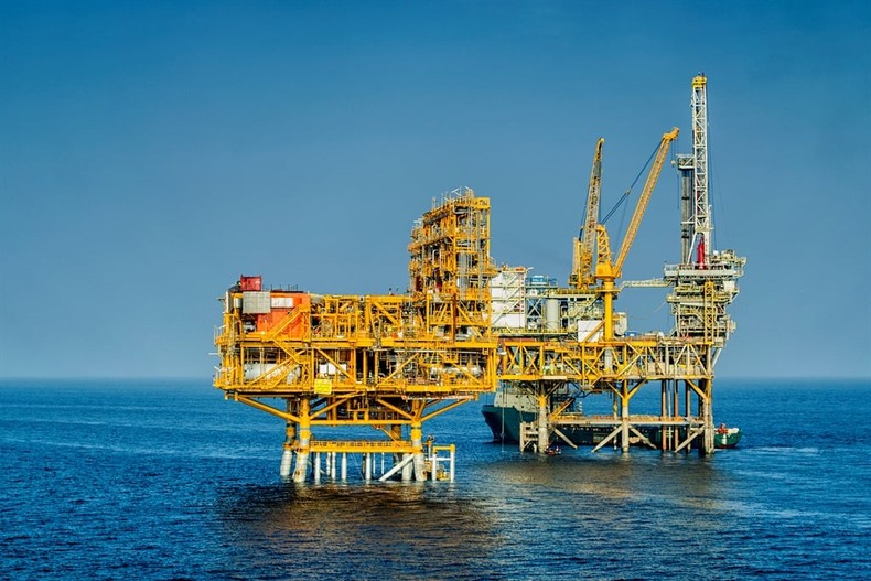 Oil rig in Namibia