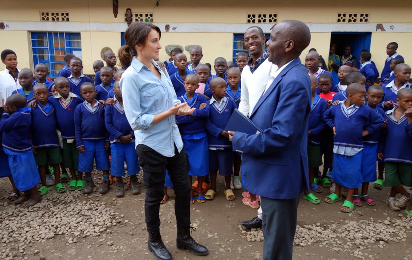 Dominika Kulczyk pomaga dzieciom w Rwandzie