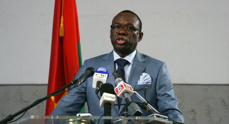 Former PM Luc Adolphe Tiao (pictured) spent a year-and-a-half in exile in Ivory Coast but returned to Burkina Faso last weekend after questioning of members of his former cabinet who remain in the country