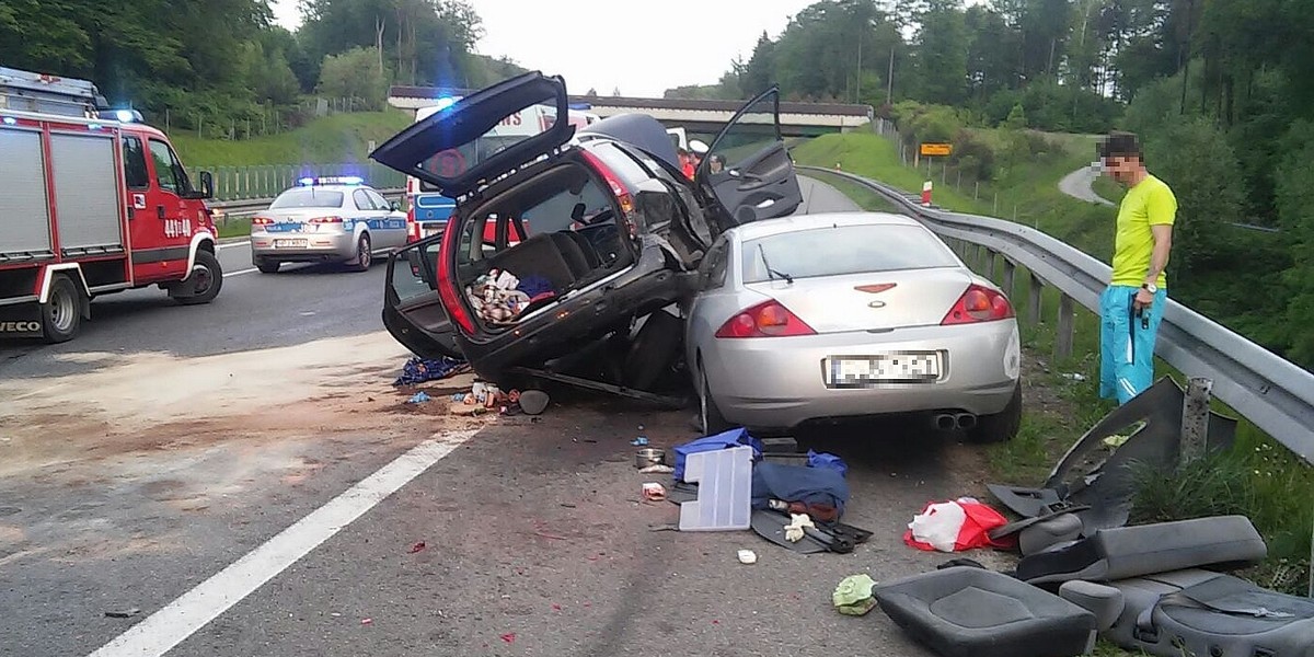 Groźny wypadek na A4