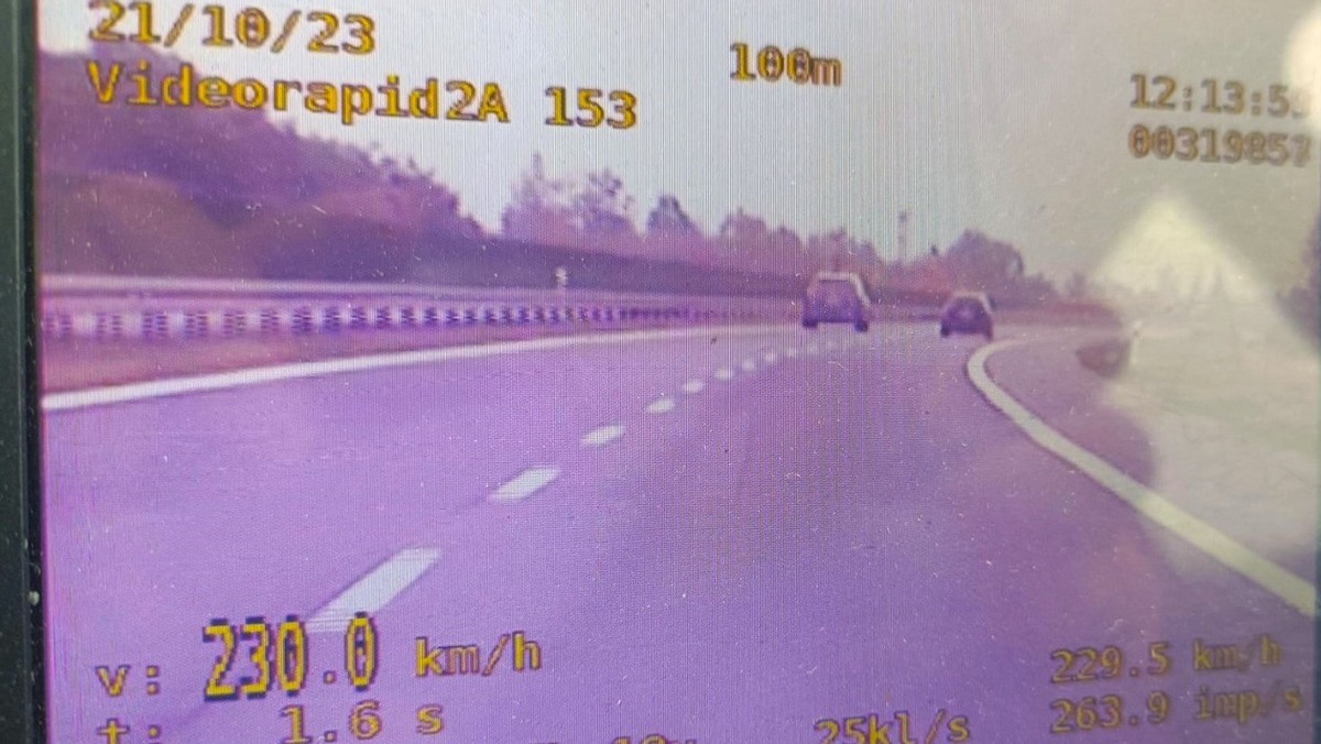 Pędził 230 km na godz. Tak tłumaczył się policjantom