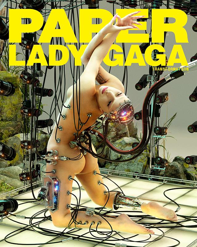 Lady Gaga ledobja a ruháit és megmutatja robottestét a Paper magazin legújabb címlapján