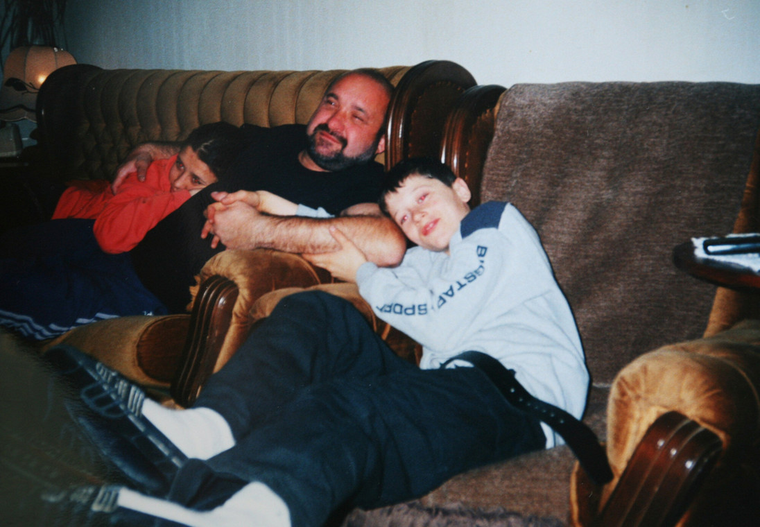 Robert Lewandowski z ojcem Krzysztofem, zdjęcie z archiwum prywatnego Iwony Lewandowskiej