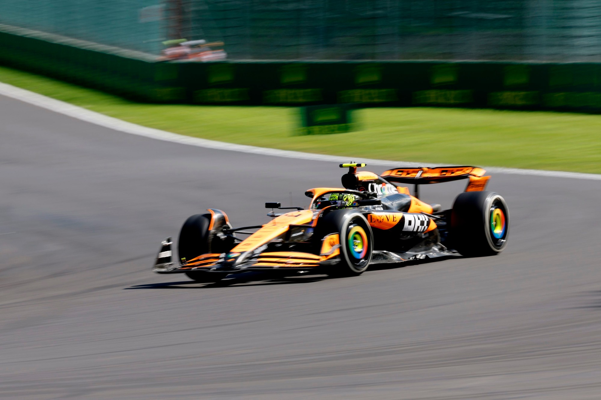 Veľká cena Belgicka: Monacký jazdec Lando Norris (McLaren).