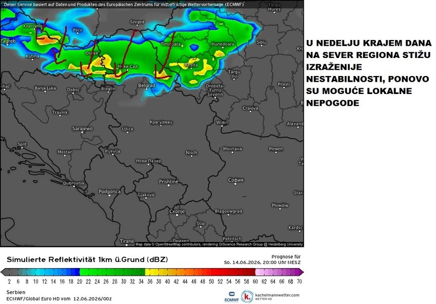 Prognoza vremena - mape