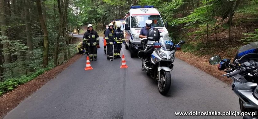 Wypadek pod Jelenią Górą