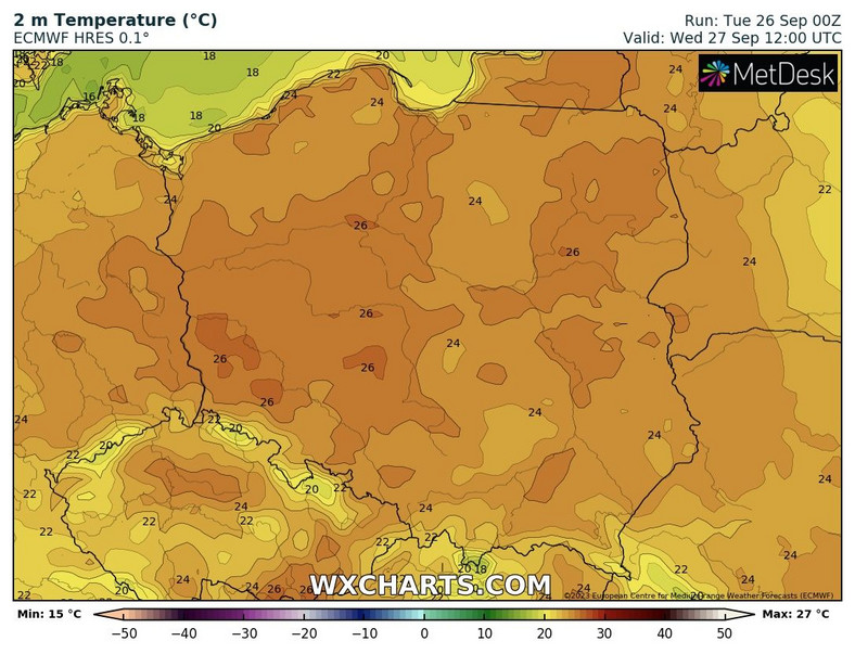 Będzie bardzo ciepło i gorąco, miejscami ponad 25 st. C