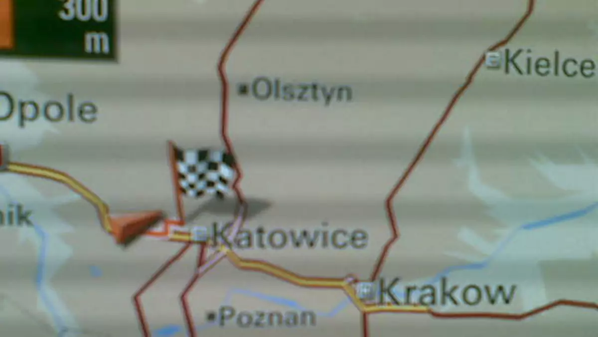 Mapa Polski wg. Porsche