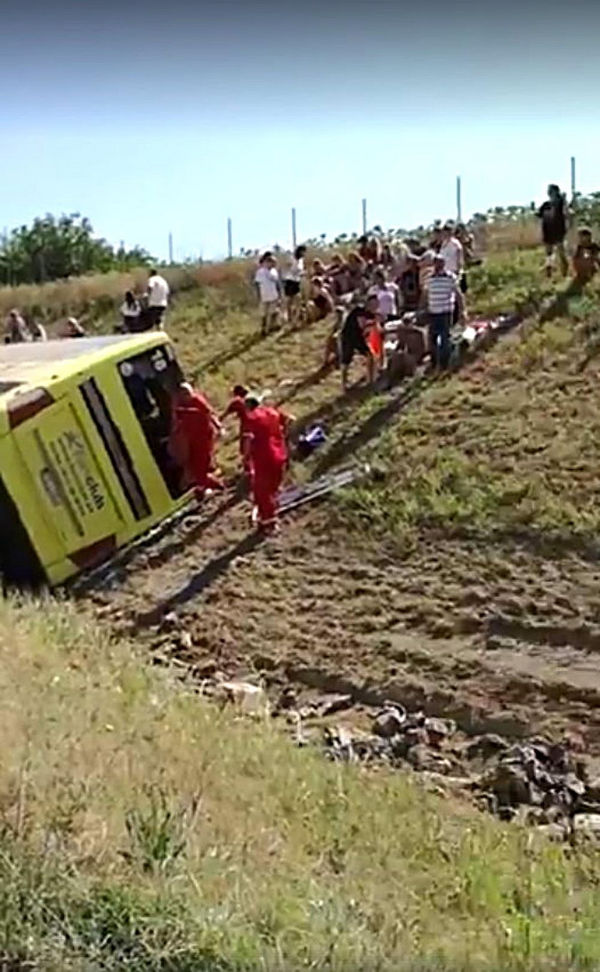 Wypadek polskiego autokaru w Serbii. Kilkanaście osób rannych