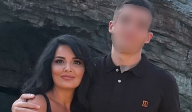 Milena Popović sa sinom