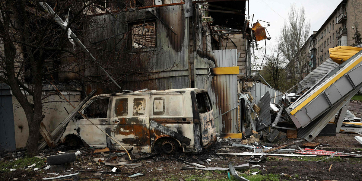 Zniszczenia w Ukrainie dokonane przez Rosjan