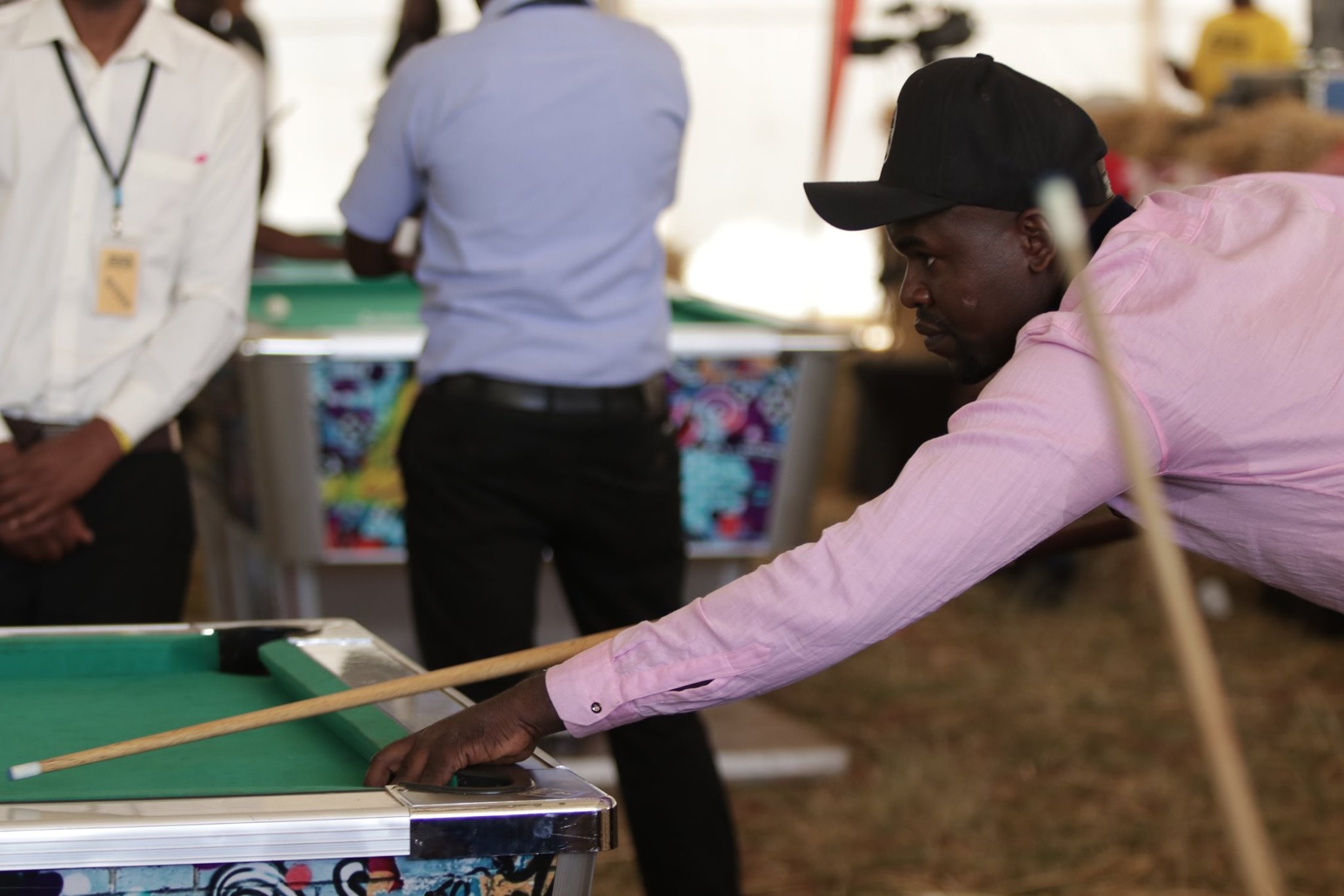 Pool tournament organized by Base Yetu, an organization run by Nick Mararo